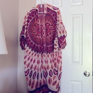 Boho sheer cover up